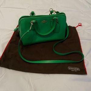 Green Coach purse